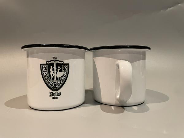 Emaille Tasse "Der Volkslehrer"
